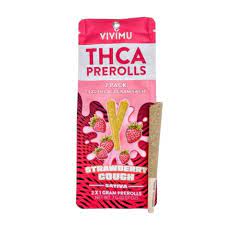 THC-A pre-rolls Jar of 10 x 2G Strawberry Cough sativa