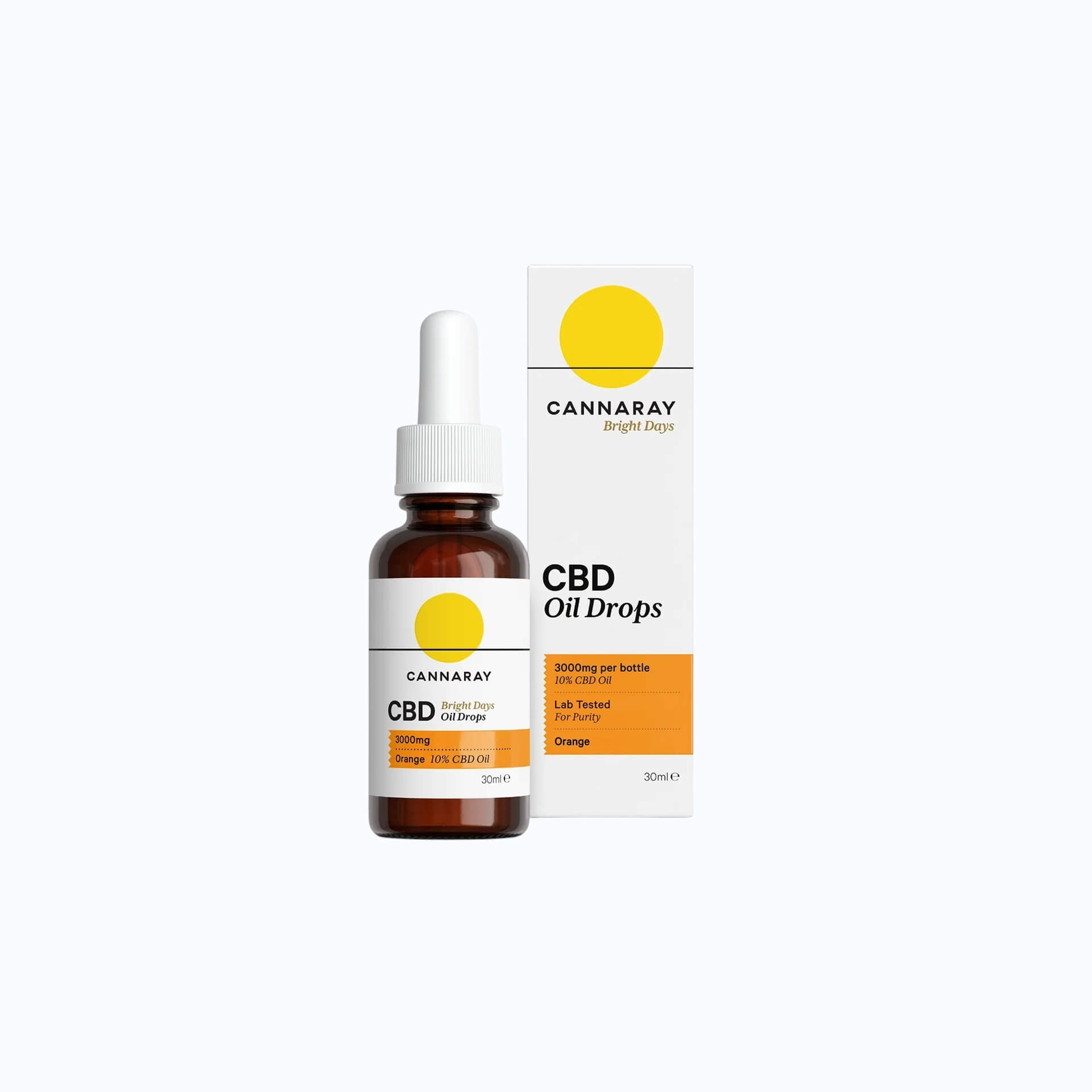 Cannaray Bright Days Oil Drops Orange Flavour 30Ml 3000mg