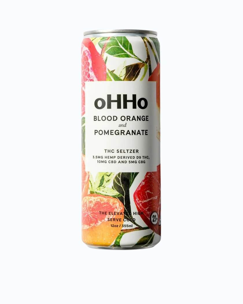 Blood Orange and Pomegranate Seltzer