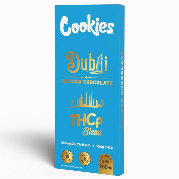Cookies Dubai – THCP Blend Infused Chocolate Bar 250mg