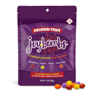 JOY BOMBS Original Fruit Candies 100mg THC per package