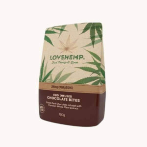 Love Hemp CBD Infused Dark Chocolate Bites 200mg