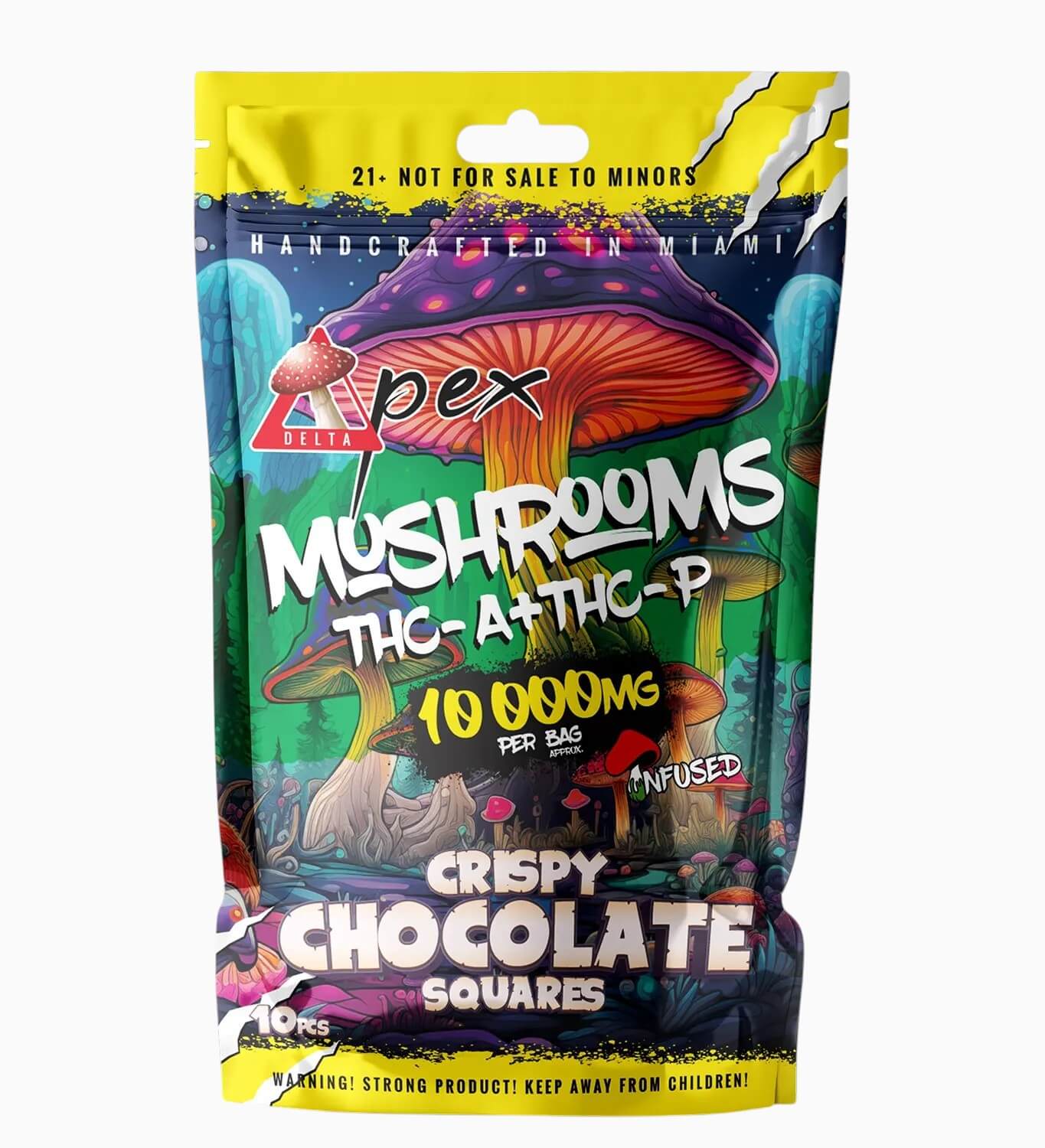 MUSHROOM Crispy Chocolate Squares THC-A THC-P 10,000 mg