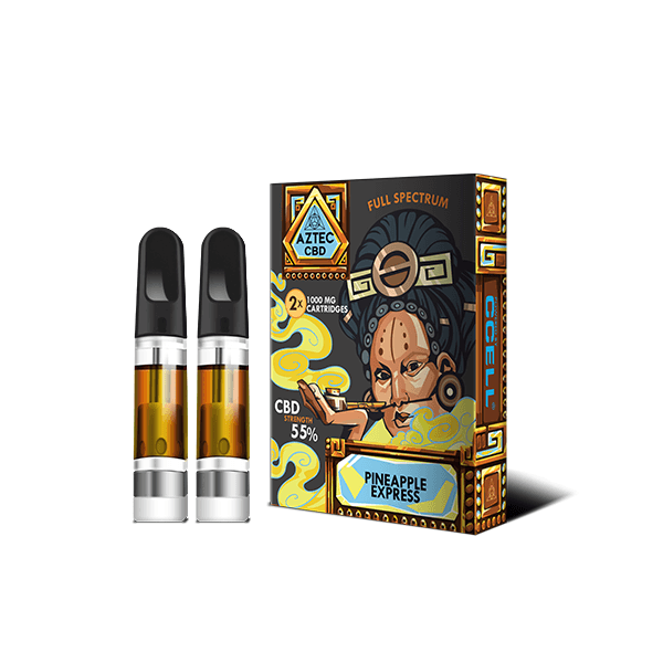 Pineapple Express CBD 1000mg Cartridges (2 Pack)